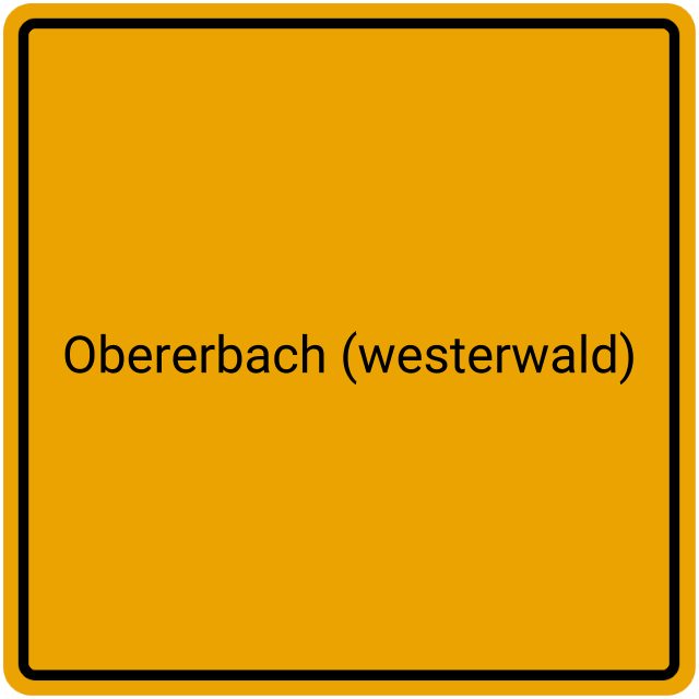 Meldebestätigung Obererbach (Westerwald)